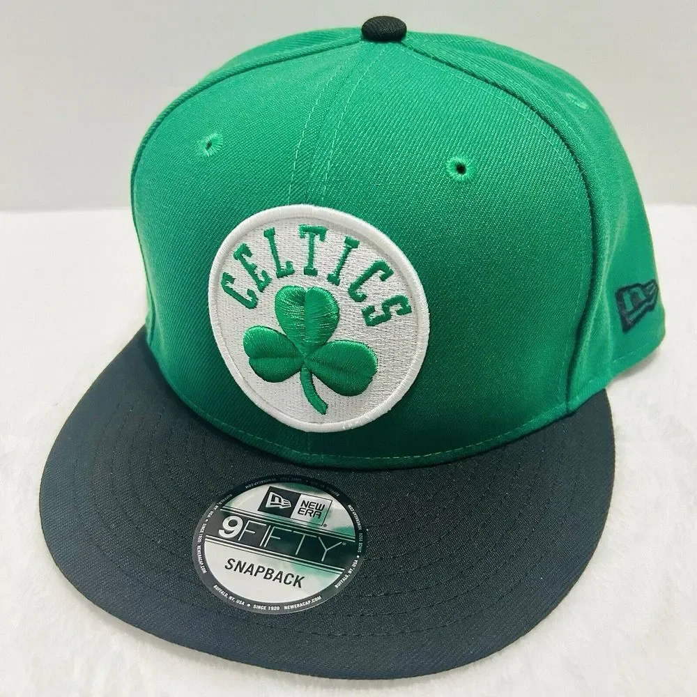 New Era Boston Celtics Finals‎ Patch 2-Tone 9FIFTY Snapback Hat Adjustable Green - Picture 3 of 7